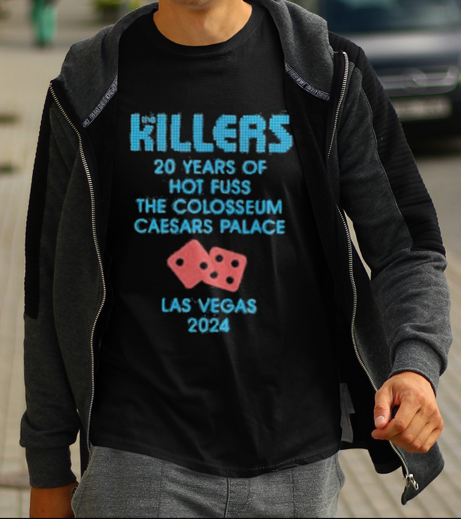 Killers 20 Years Hot Fuss Colosseum Caesars Palace Las Vegas 2024 T-Shirt
