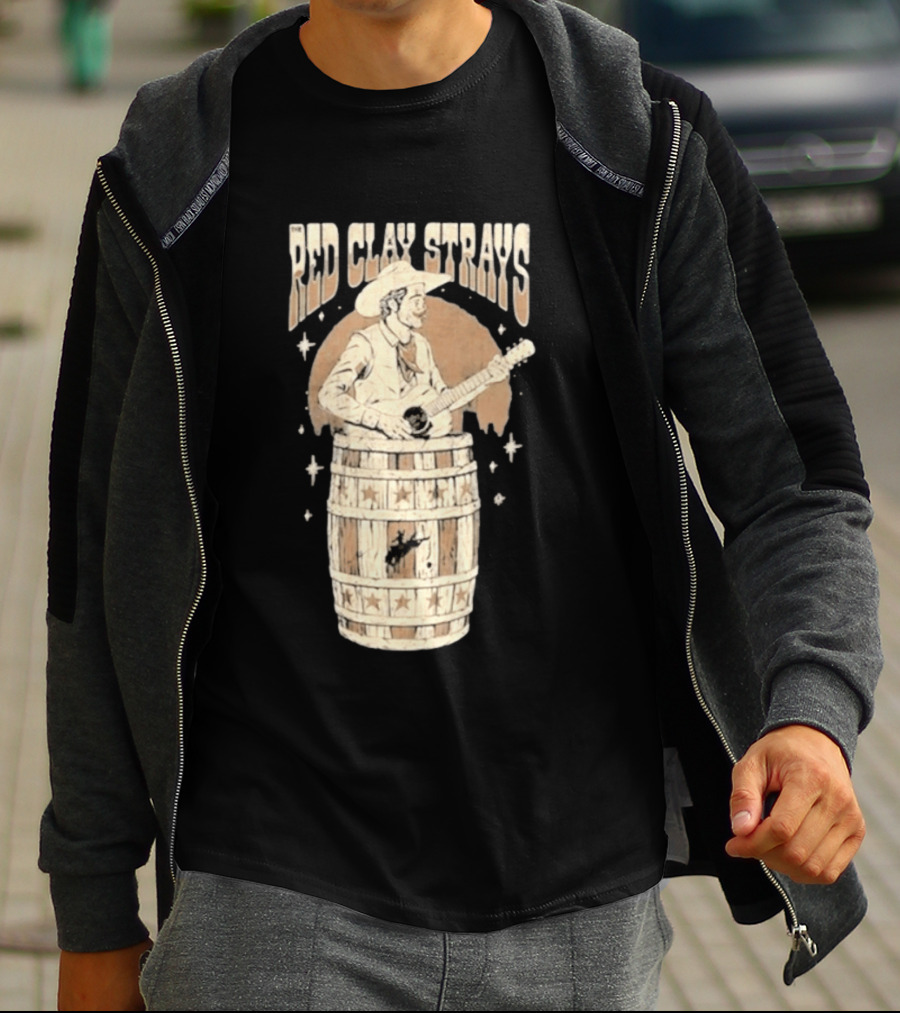 Red Clay Strays Cowboy Musician With Guitar T-Shirt