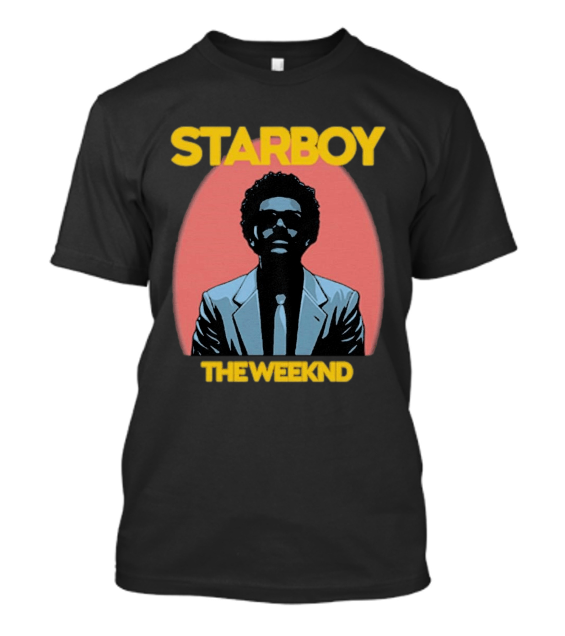 Starboy The Weeknd Music Icon Bold Yellow T-Shirt