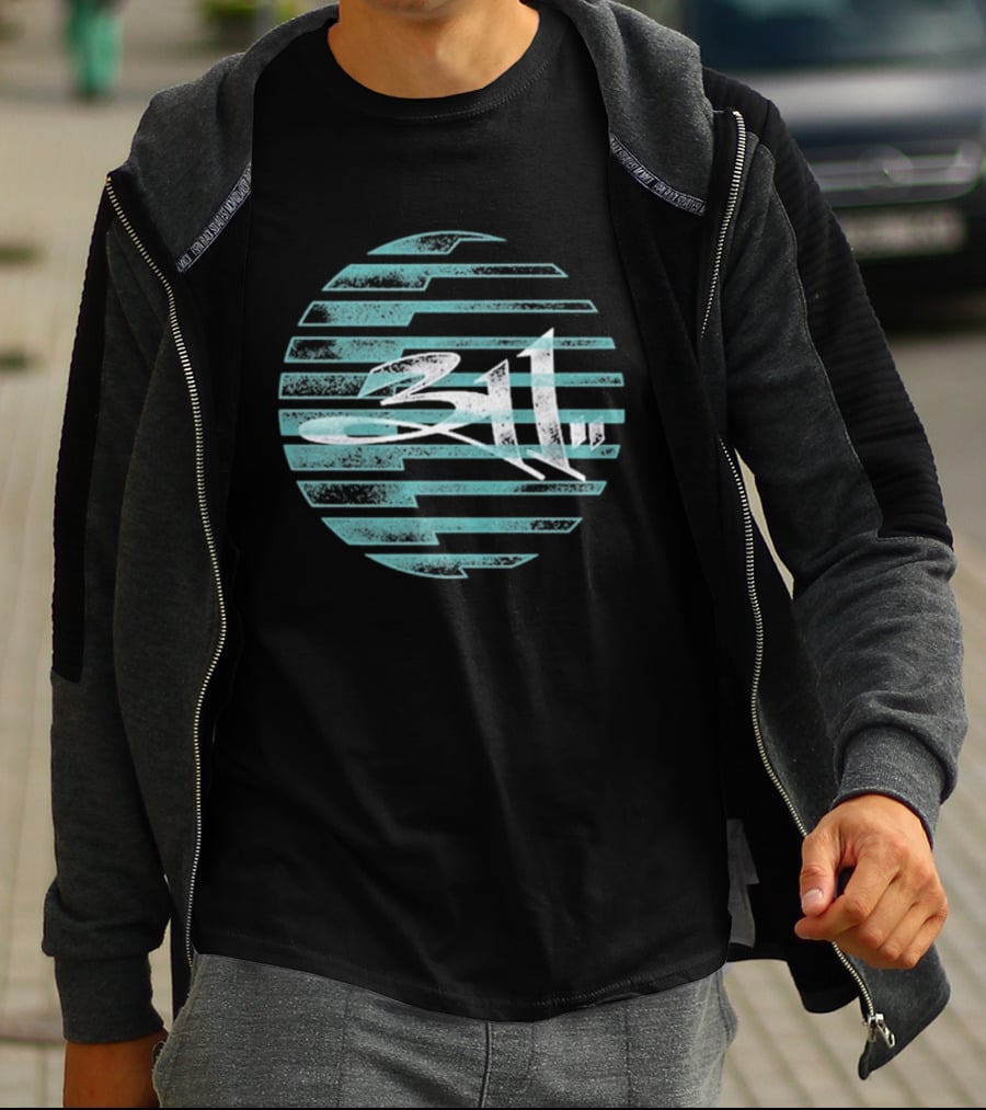 311 Striped Sun Sphere T-Shirt