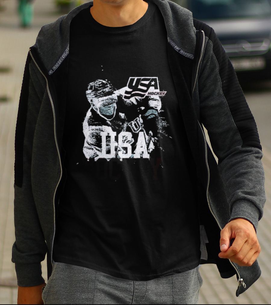 USA Hockey Player Vintage Ice Champion T-Shirt