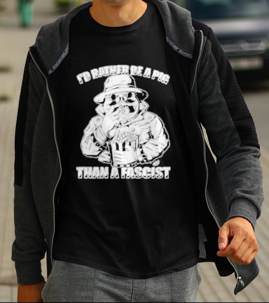 I'd Rather Be A Pig Than A Fascist Olafh Ace Porco Rosso Miyazaki T-Shirt