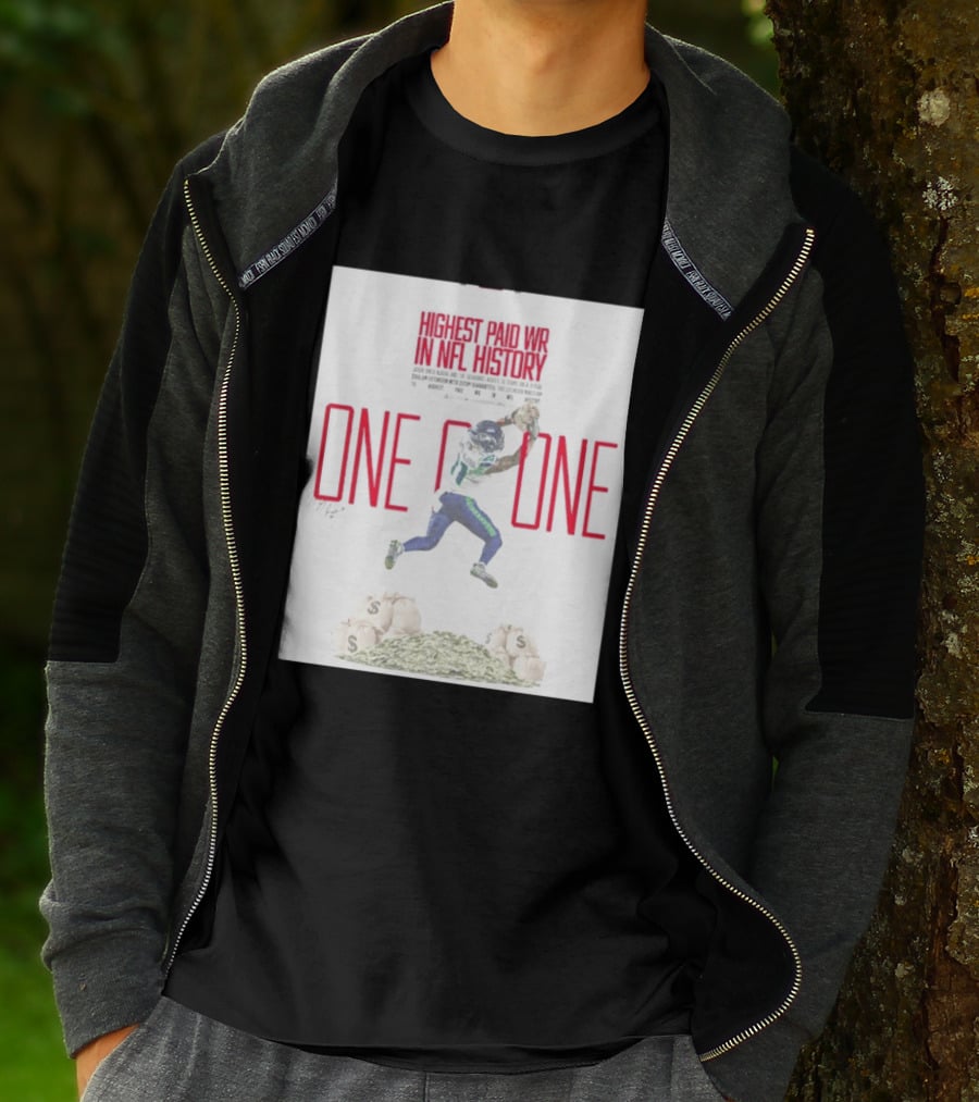Jaxon Smith Njigba Seattle Seahawks One Of One Highest Paid WR In NFL History T-Shirt