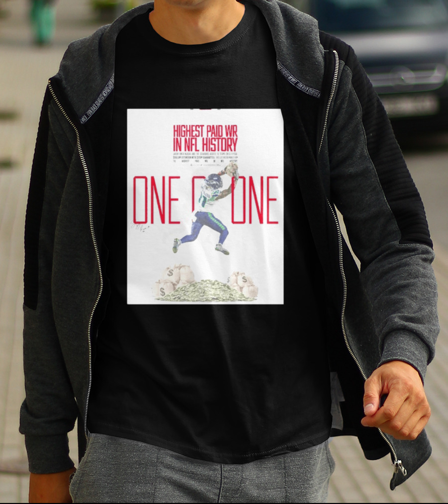 Jaxon Smith Njigba Seattle Seahawks One Of One Highest Paid WR In NFL History T-Shirt