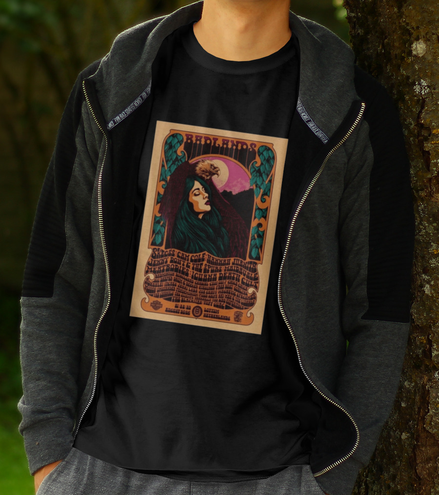 Badlands Festival 2026 Lottum Netherlands Skeegs Cam Cole Hannah Williams Jerry Dovey The Spims Halfbirdie Livid Bodies Chinch Death Cult T-Shirt