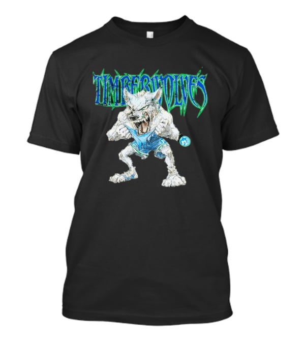 Timberwolves Mascot Crunch The Wolf Fierce T-Shirt