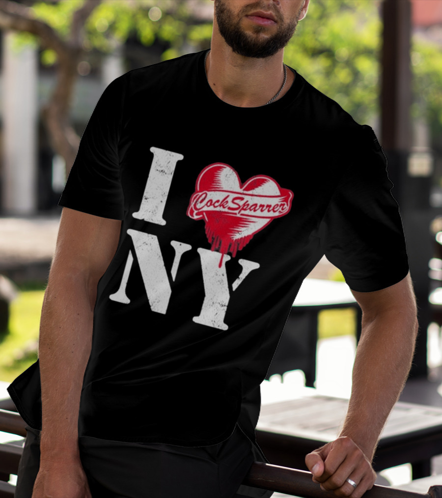 I Love NY Cock Sparrer Heart Design 2026 Concert Tour New York T-Shirt