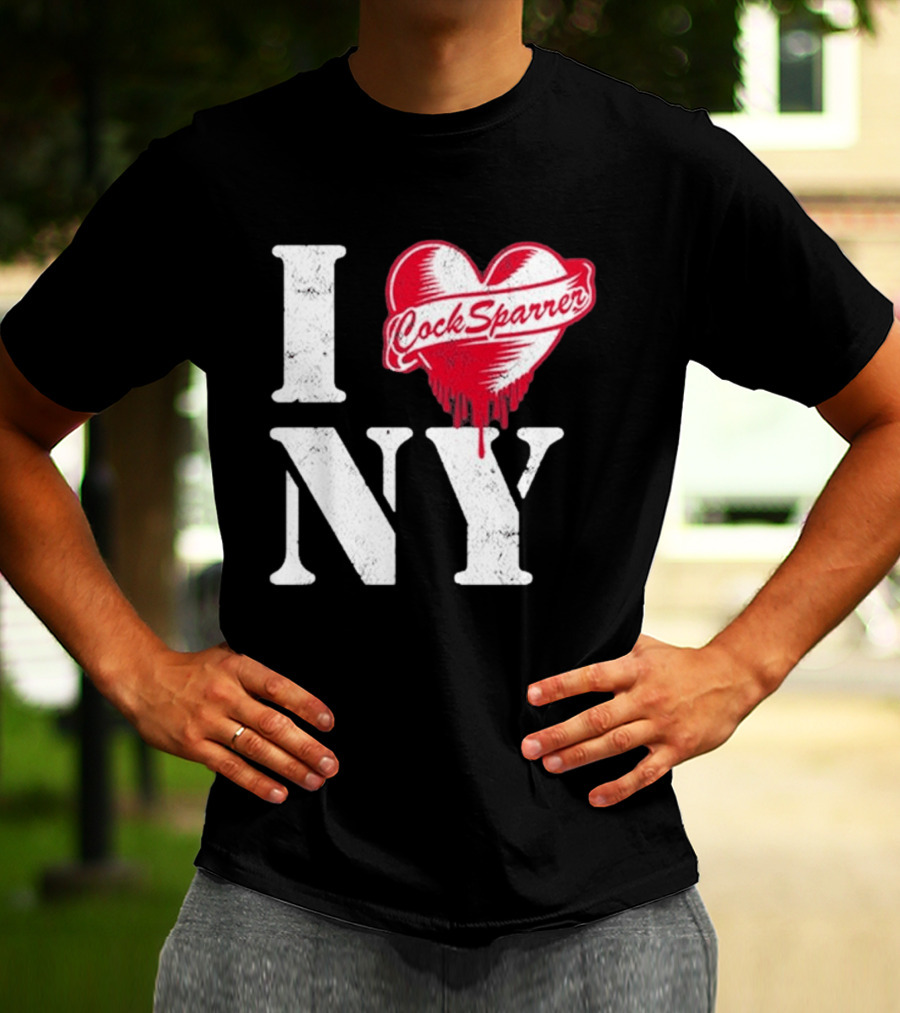 I Love NY Cock Sparrer Heart Design 2026 Concert Tour New York T-Shirt