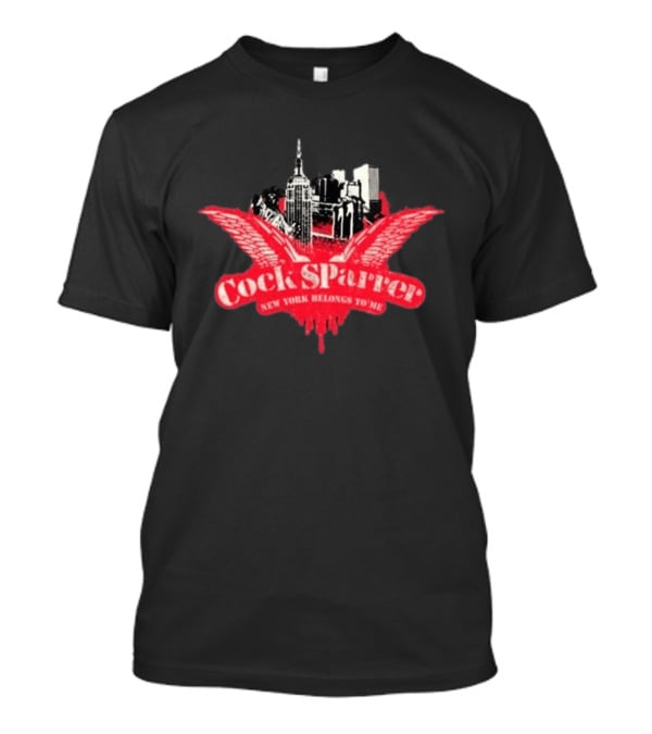 Cock Sparrer Tour 2026 New York Belongs To Me Urban Skyline Wings T-Shirt