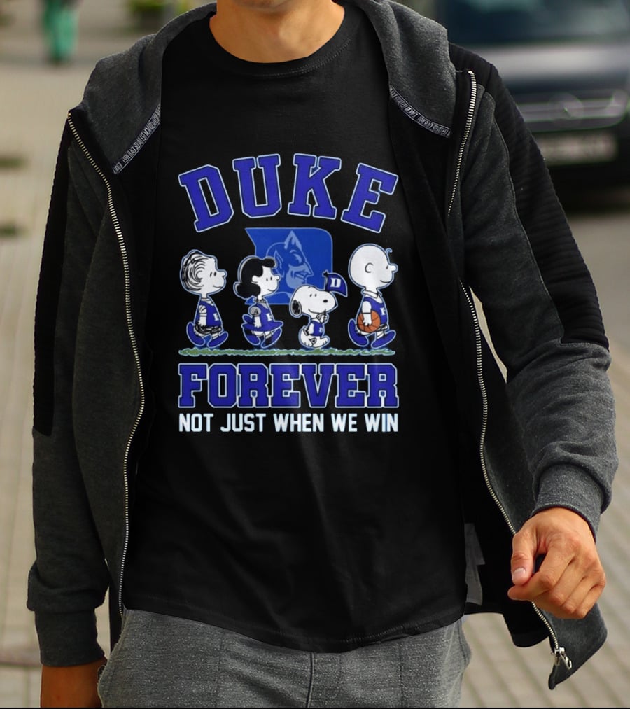 Snoopy Peanuts Duke Forever Not Just When We Win T-Shirt