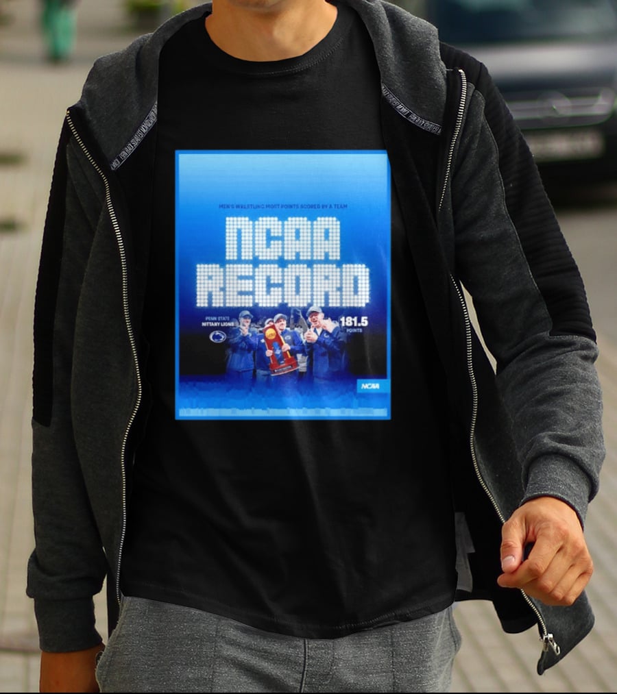 NCAA Record Penn State Nittany Lions Wrestling 181.5 Points T-Shirt