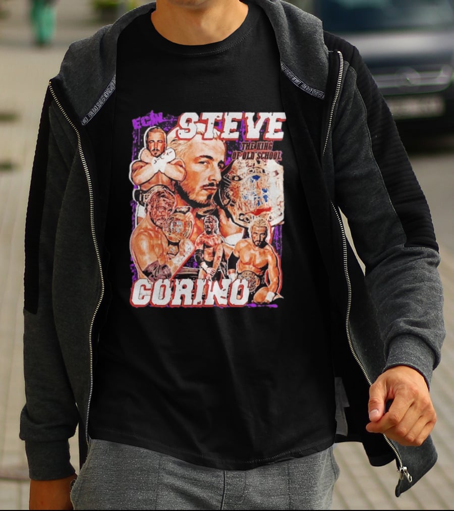 ECW Steve Corino The King Of Old School Wrestling Champion T-Shirt