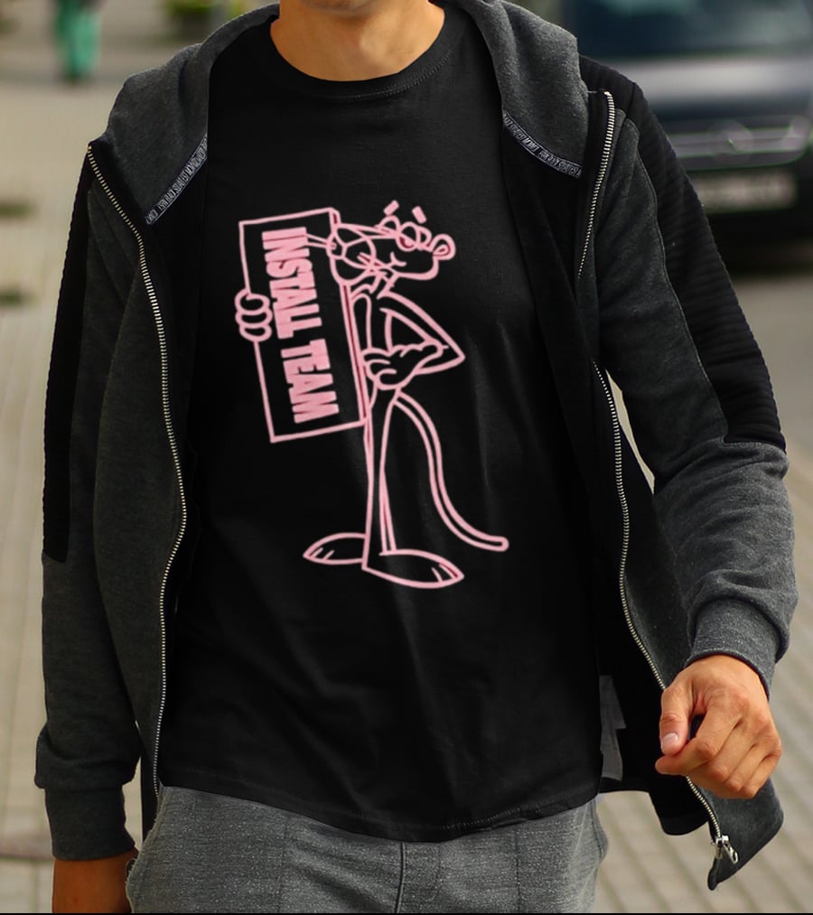New York Sunshine Pink Panther Install Team T-Shirt