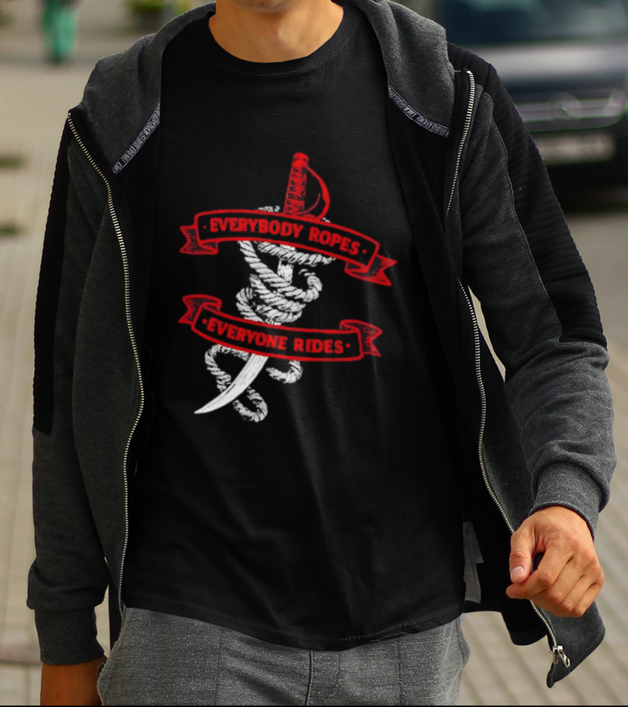 Everybody Ropes Everyone Rides Buffalo Sabres Rope Sword T-Shirt