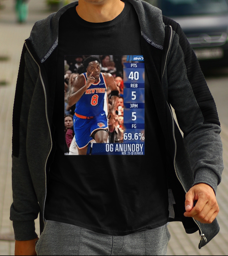 OG Anunoby 40 Points New York Performance Nov 25 Denver T-Shirt