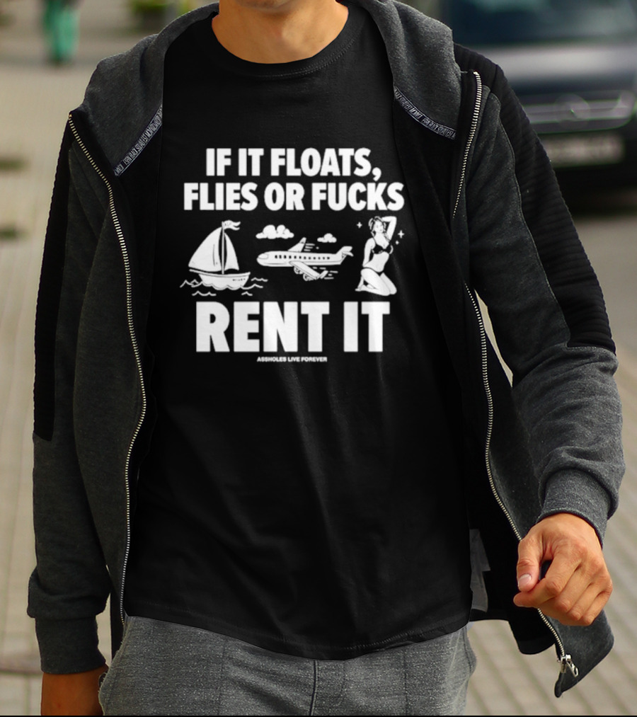 If It Floats Flies Or Fucks Rent It Sailboat Airplane Woman T-Shirt