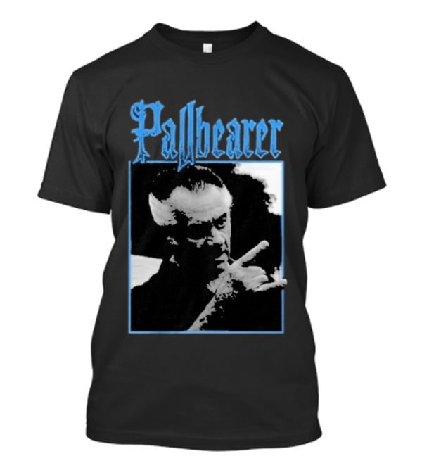 Pallbearer Gothic Font Black And White T-Shirt