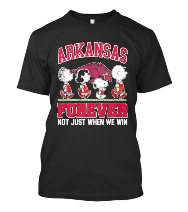 Arkansas Basketball Forever Peanuts Not Just When We Win T-Shirt
