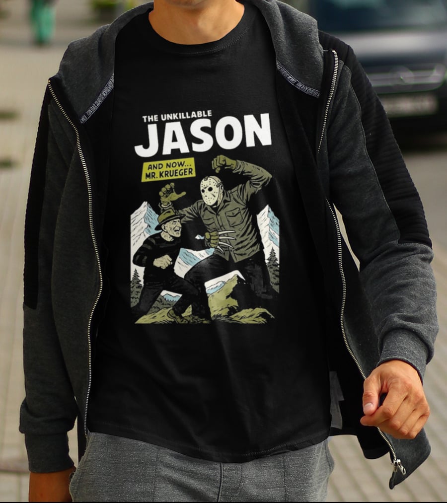 The Unkillable Jason Versus Mr Krueger Faceoff T-Shirt