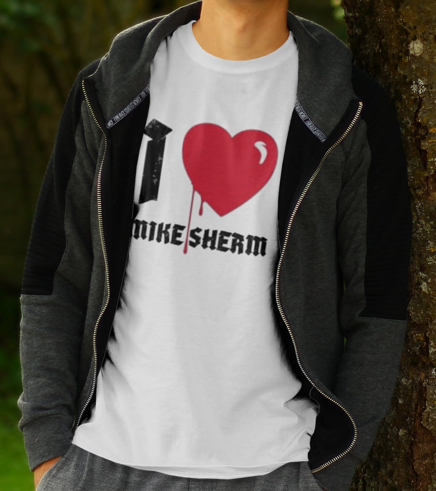 I Heart Mike Sherm Dripping Red Love T-Shirt