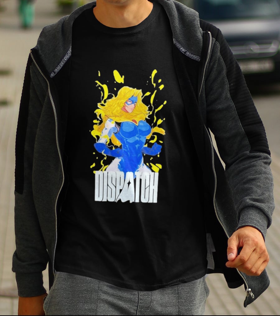 Dispatch Blonde Blue Heroic Character Blazer T-Shirt