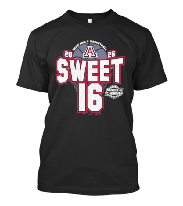 Arizona Wildcats 2026 Sweet 16 Men's Basketball Tournament March Madness T-Shirt