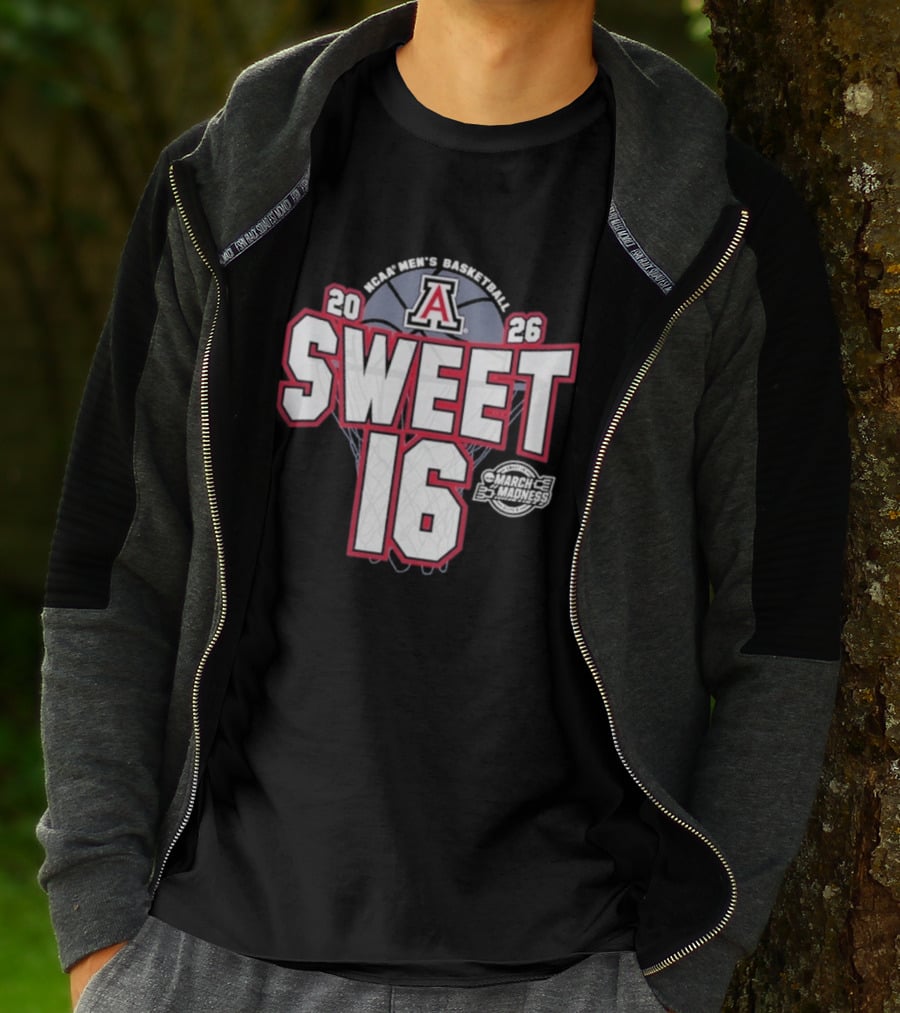 Arizona Wildcats 2026 Sweet 16 Men's Basketball Tournament March Madness T-Shirt