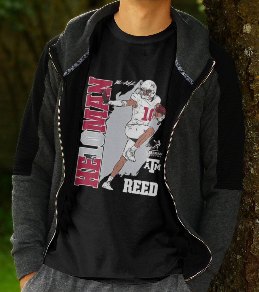 Marcel Reed Texas A&M Aggies Heloman Heisman Pose T-Shirt