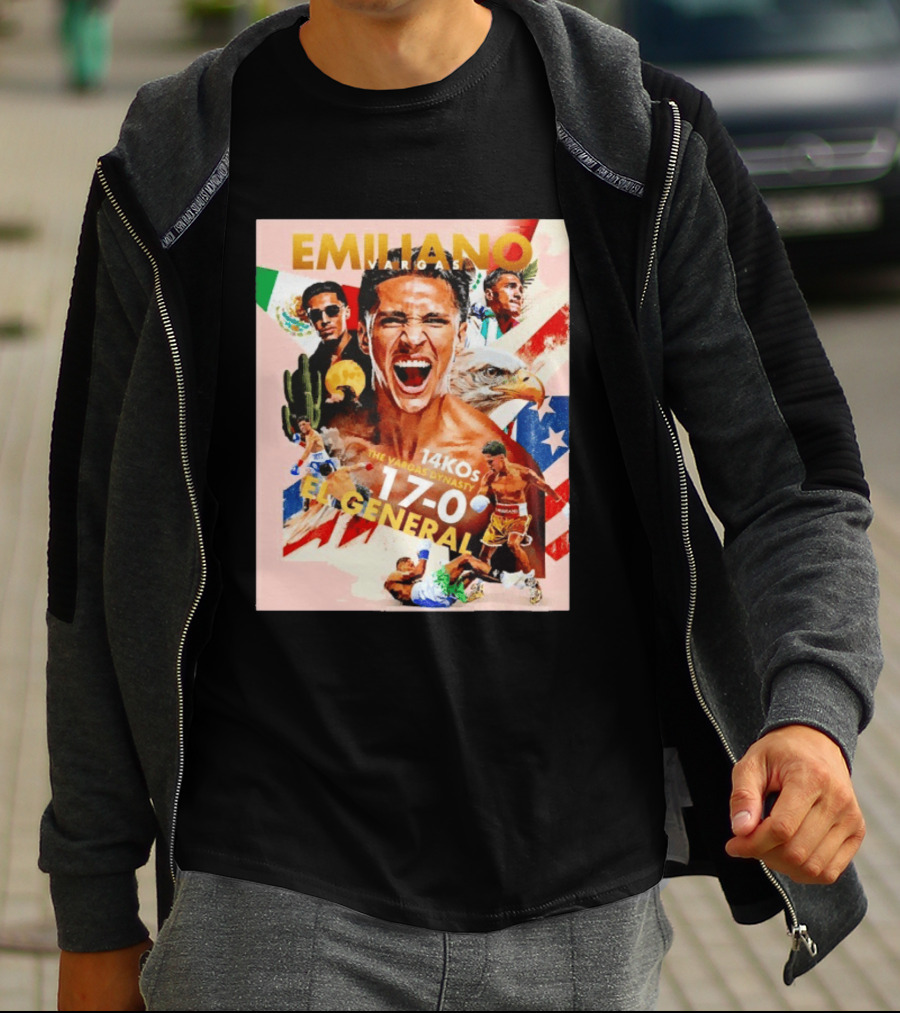 Emiliano Vargas El General 17 0 Boxer The Vargas Dynasty 14 KOs T-Shirt
