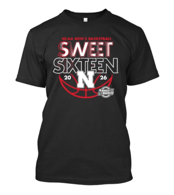 Nebraska Men's Basketball Sweet Sixteen 2026 March Madness T-Shirt