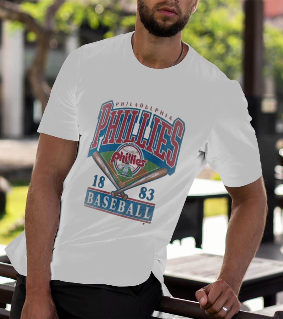 Philadelphia Phillies 1883 Baseball Vintage Style Big & Tall T-Shirt