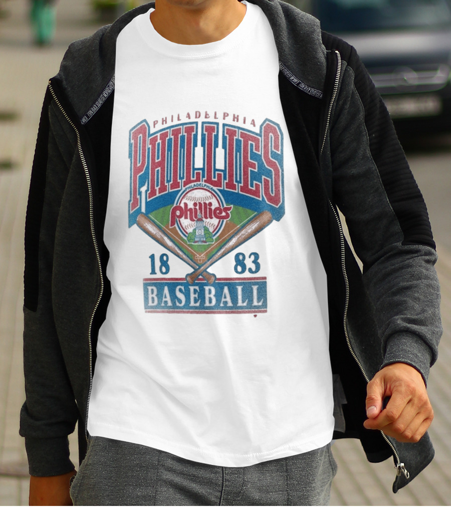 Philadelphia Phillies 1883 Baseball Vintage Style Big & Tall T-Shirt