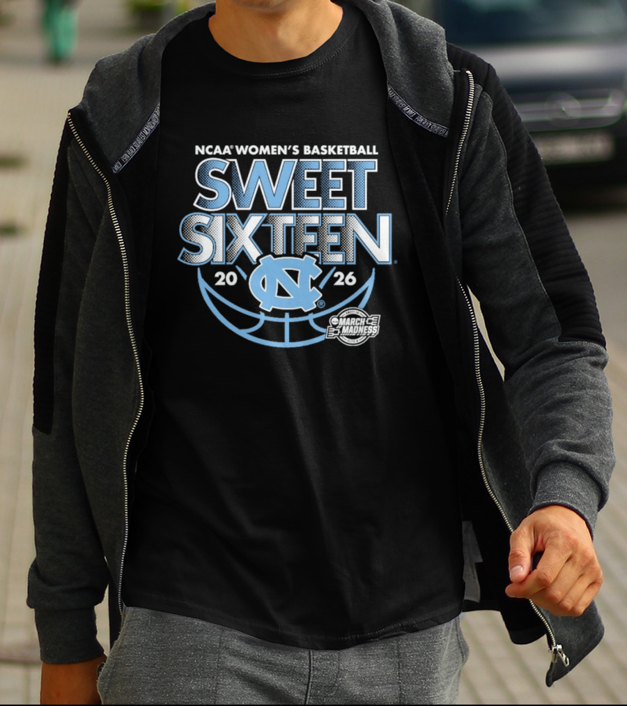 NCAA Women's Basketball North Carolina Sweet Sixteen 2026 T-Shirt