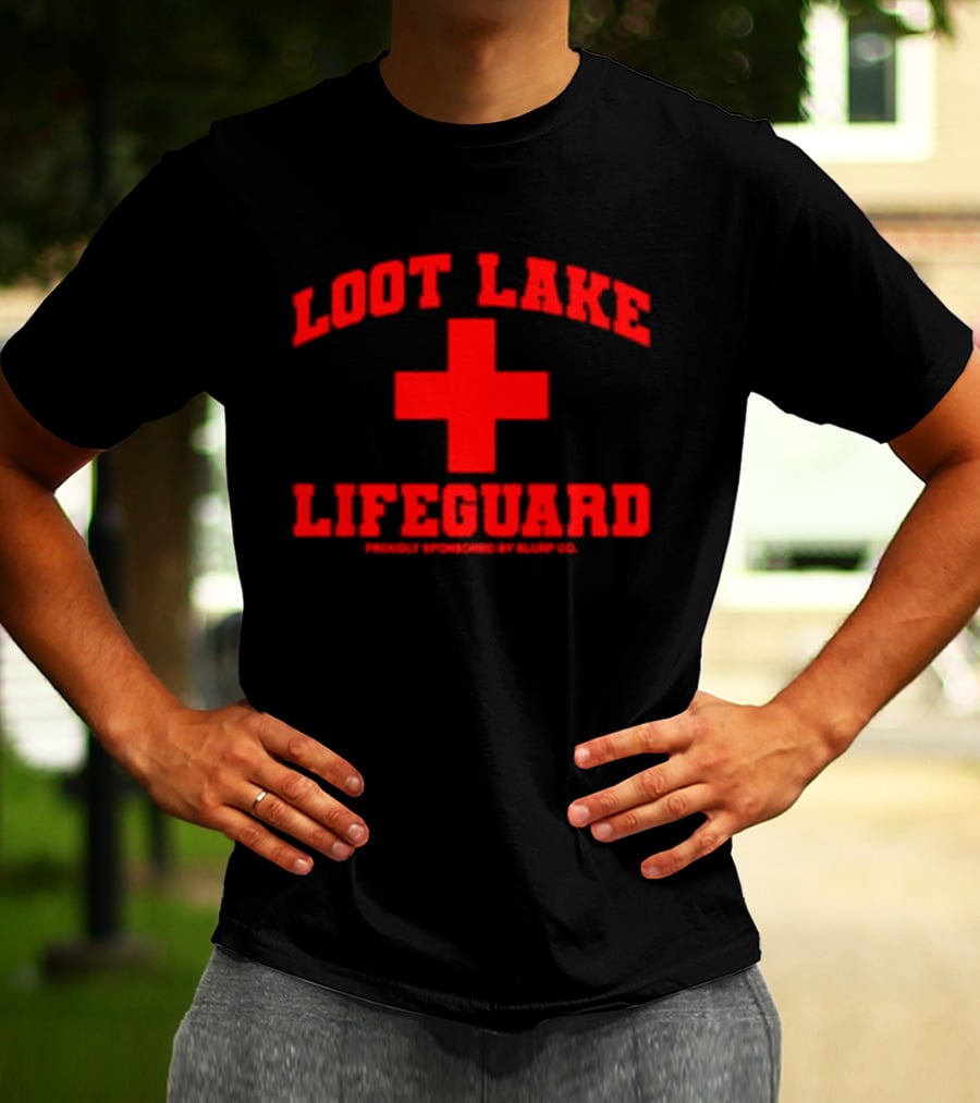 Loot Lake Lifeguard Red Cross Gaming T-Shirt