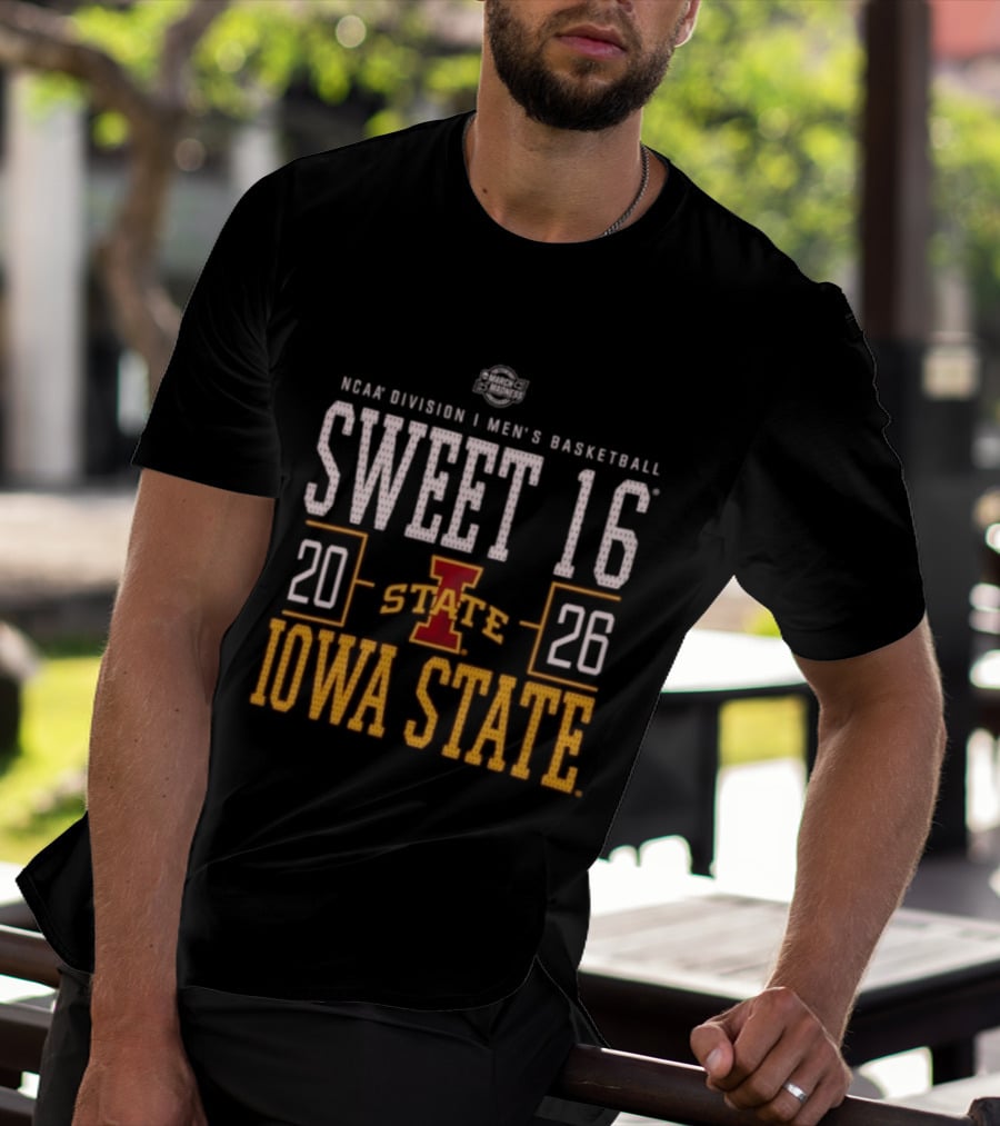 NCAA Division I Men's Basketball Sweet 16 2026 Iowa State T-Shirt