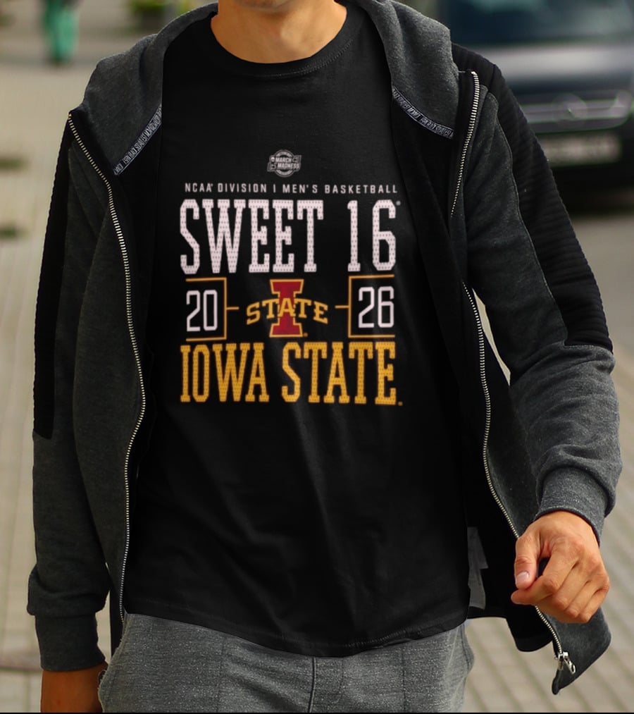 NCAA Division I Men's Basketball Sweet 16 2026 Iowa State T-Shirt