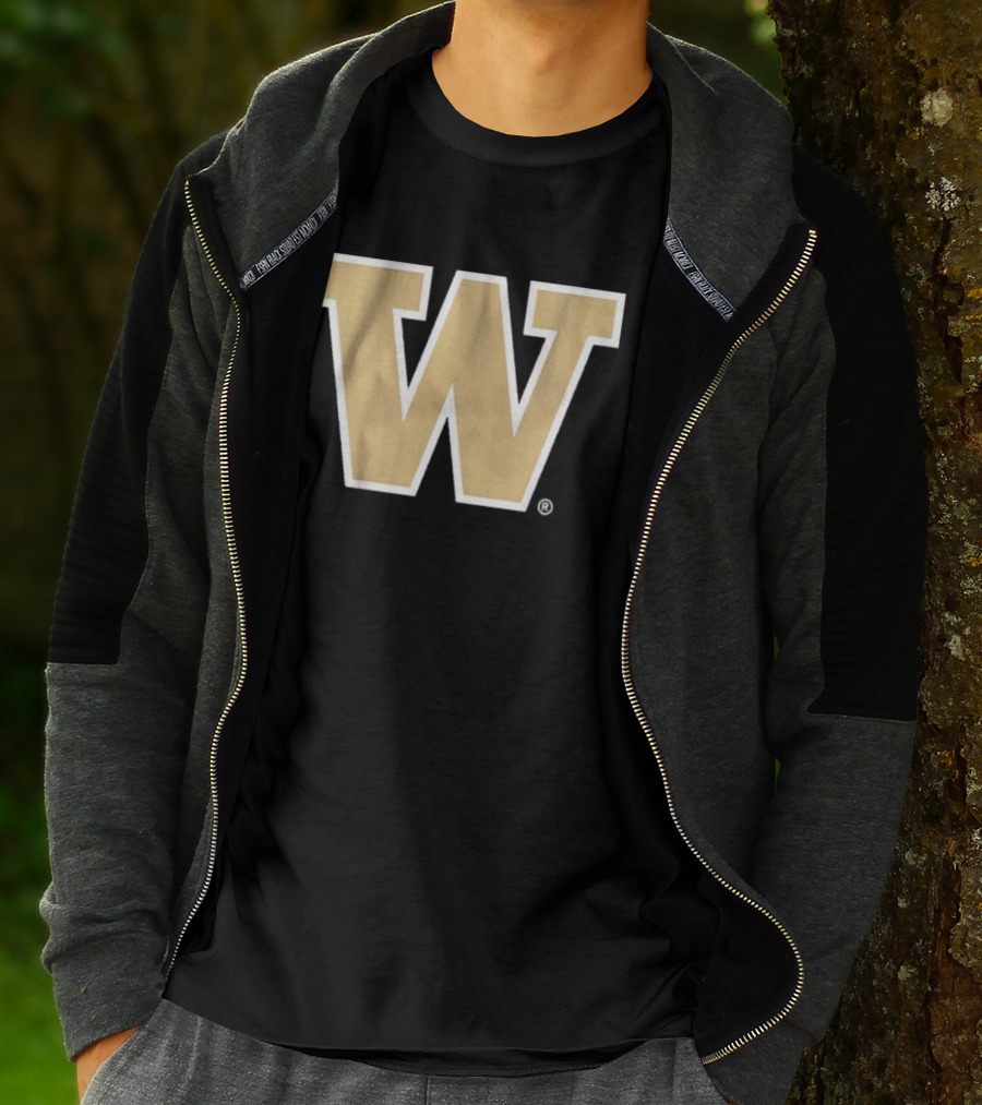 Washington Huskies Primary Gold W T-Shirt