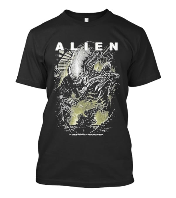 Alien In Space No One Can Hear You Scream Movie T-Shirt