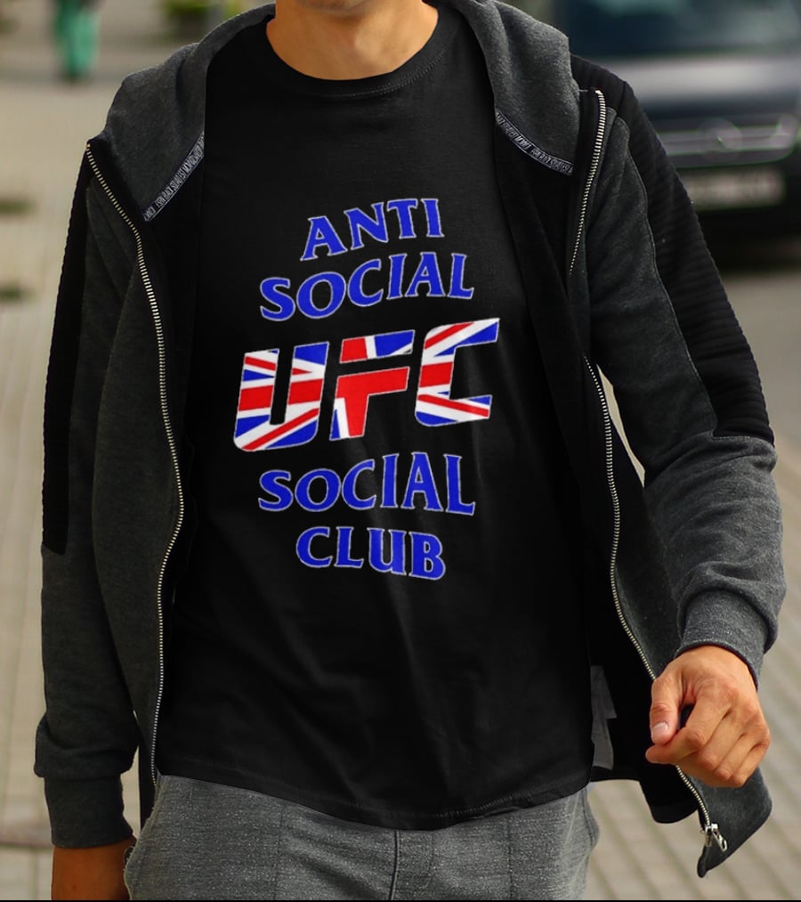 Anti Social Social Club UFC Union Jack Red T-Shirt