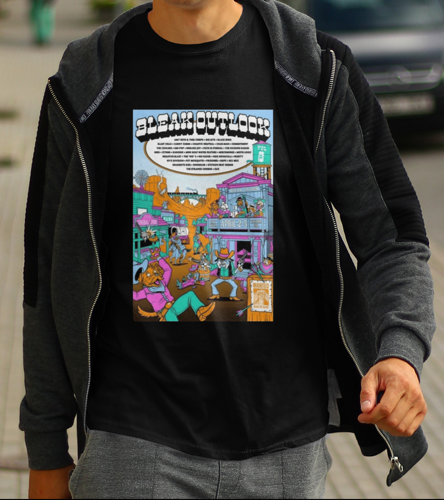 Bleak Outlook Vol 8 Band Lineup April 2 5 2026 Tacoma WA T-Shirt