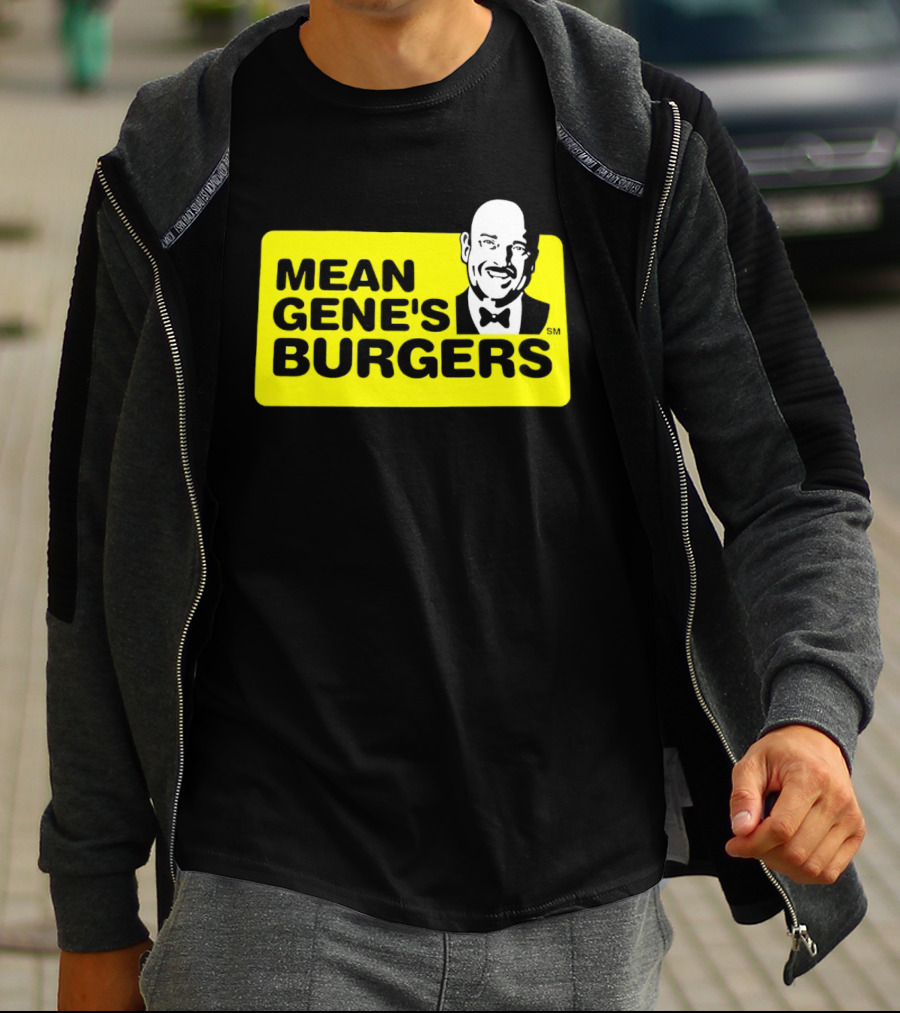 Mean Gene's Burgers Classic Logo With Iconic Bowtie T-Shirt
