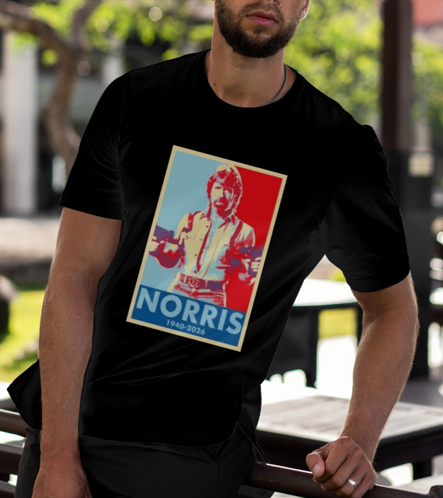 Norris 1940 2026 Retro Tribute With Dual Pistols T-Shirt