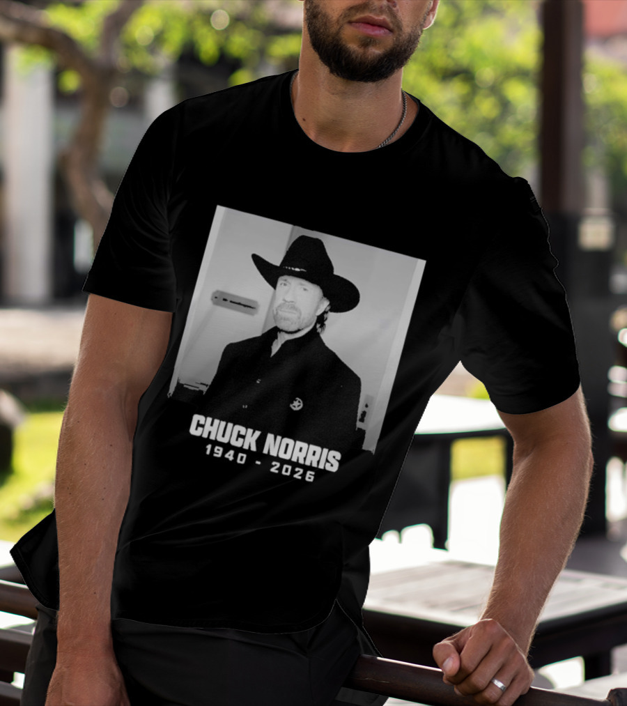 Chuck Norris Rest In Peace 2026 Cowboy Hat T-Shirt