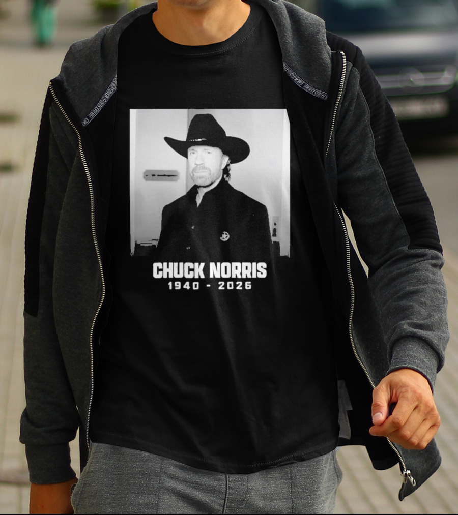 Chuck Norris Rest In Peace 2026 Cowboy Hat T-Shirt