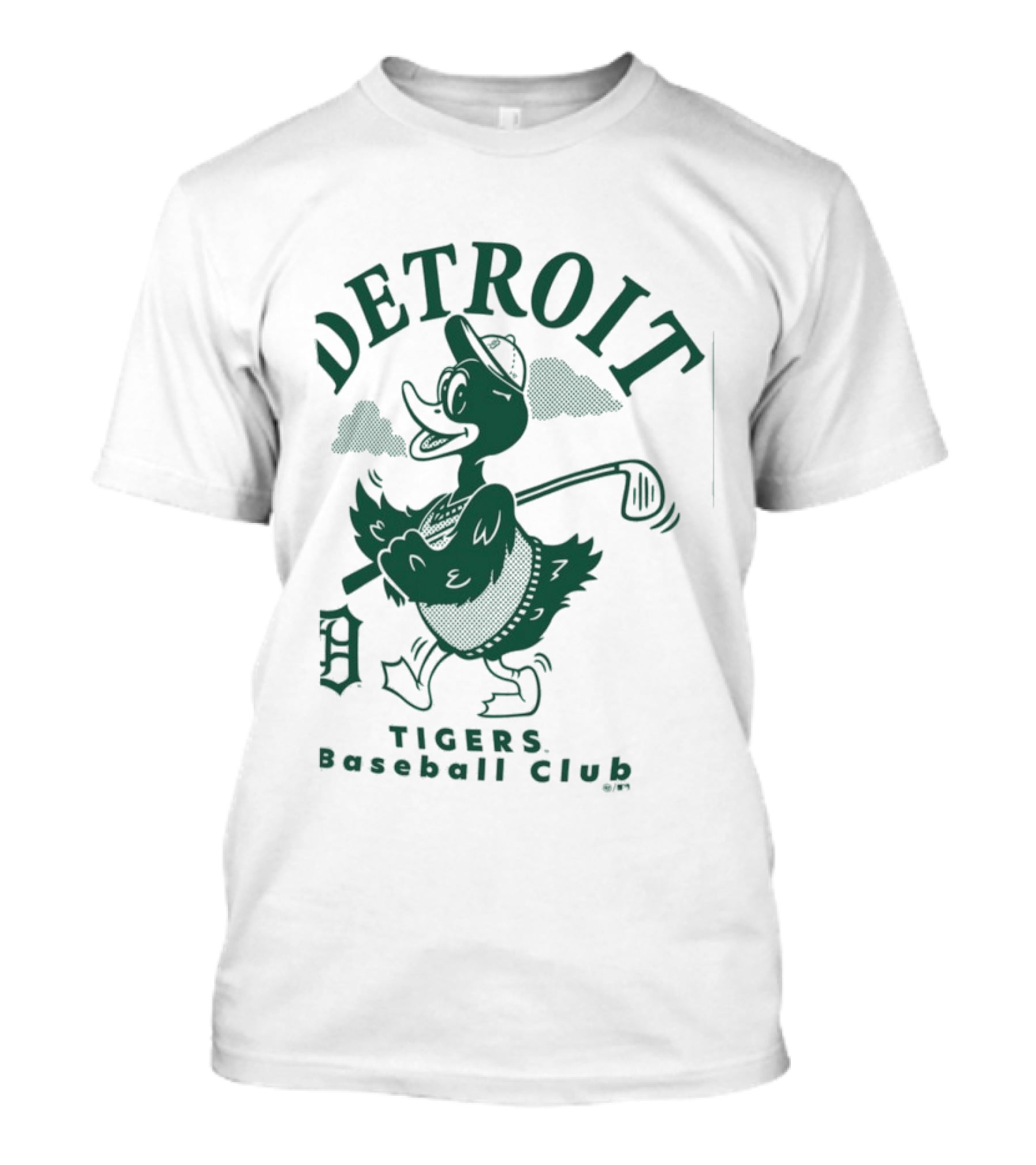 Detroit Tigers Baseball Club Duck Walking T-Shirt