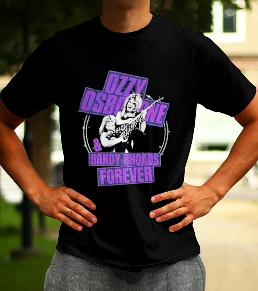 Ozzy Osbourne Randy Rhoads Forever Purple T-Shirt
