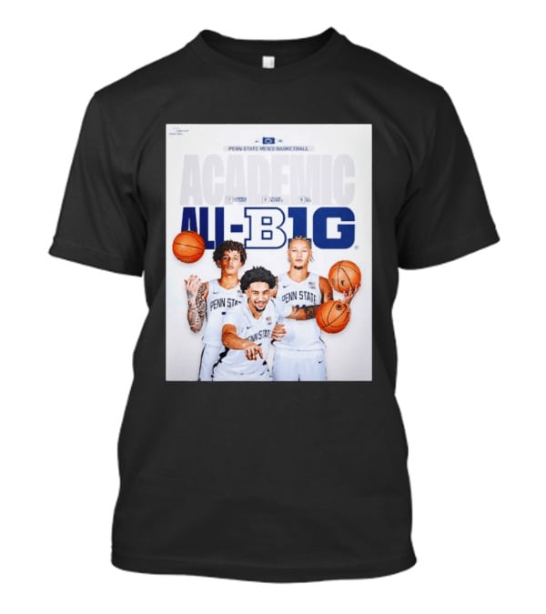 Penn State Men's Basketball Academic All Big Ten Honors 2026 Players T-Shirt