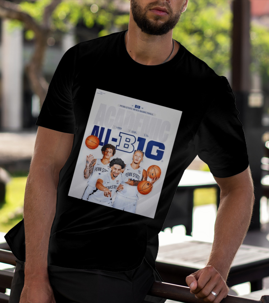 Penn State Men's Basketball Academic All Big Ten Honors 2026 Players T-Shirt