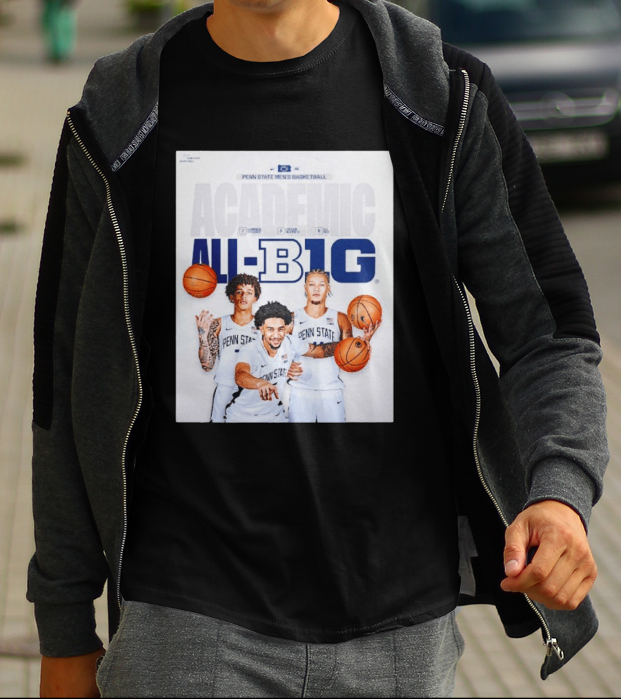 Penn State Men's Basketball Academic All Big Ten Honors 2026 Players T-Shirt