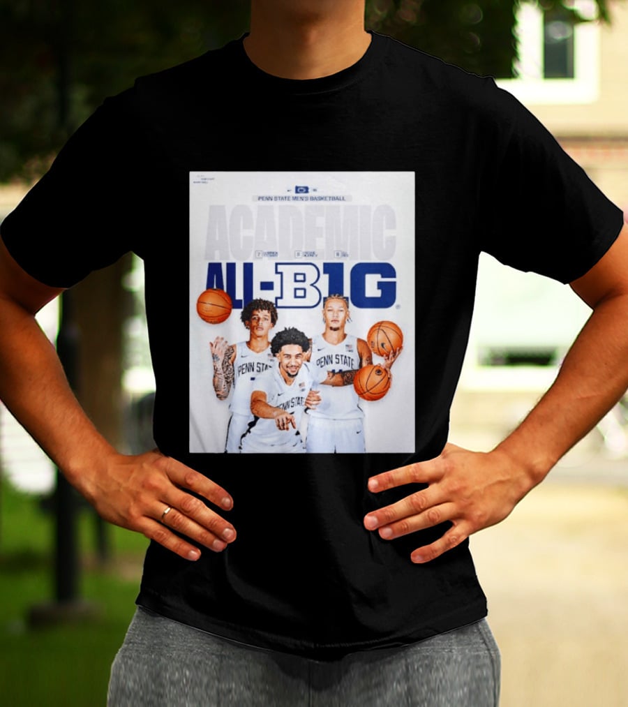 Penn State Men's Basketball Academic All Big Ten Honors 2026 Players T-Shirt